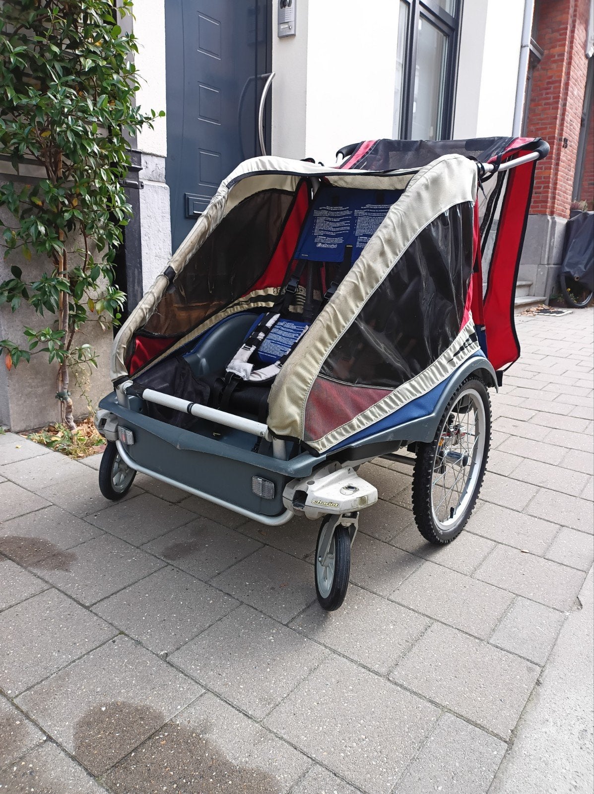 Thule Chariot Captain XL fietskar+buggy, Enlèvement, Utilisé, Suspension, Thule / Chariot