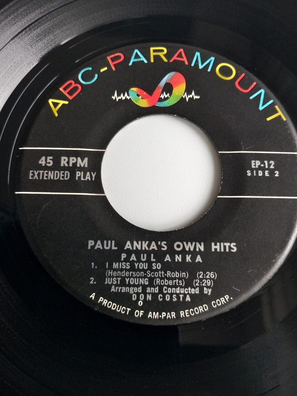 PAUL ANKA. JUST YOUNG . 60S OLDIES EP 45T, EP, Ophalen of Verzenden, EP