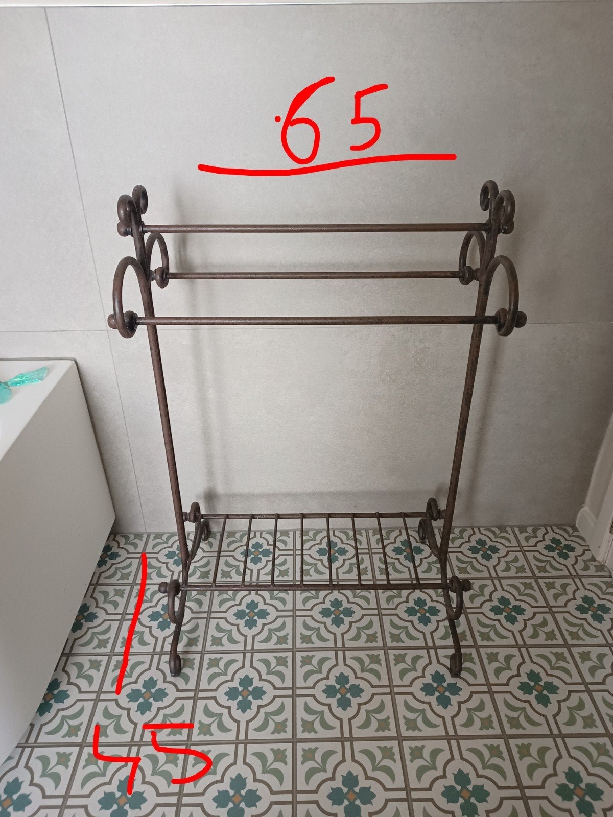 Porte-serviettes classique, Enlèvement