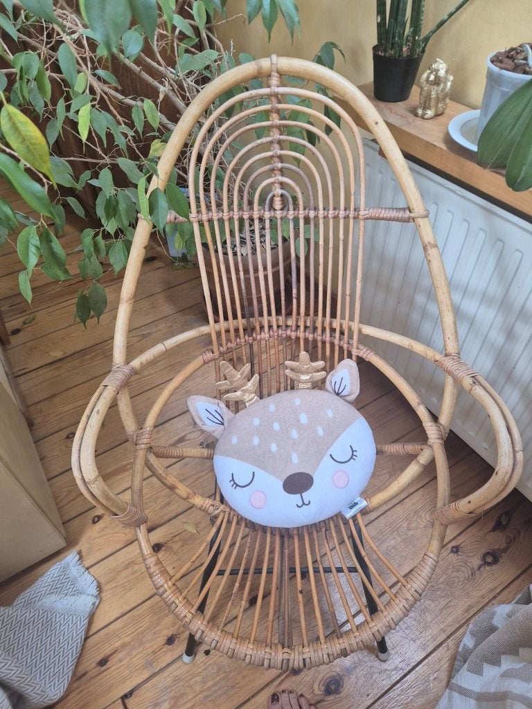 Mooie houten woonkamerstoel, Huis en Inrichting, Stoelen, Ophalen, Gebruikt, Overige kleuren, Bohème