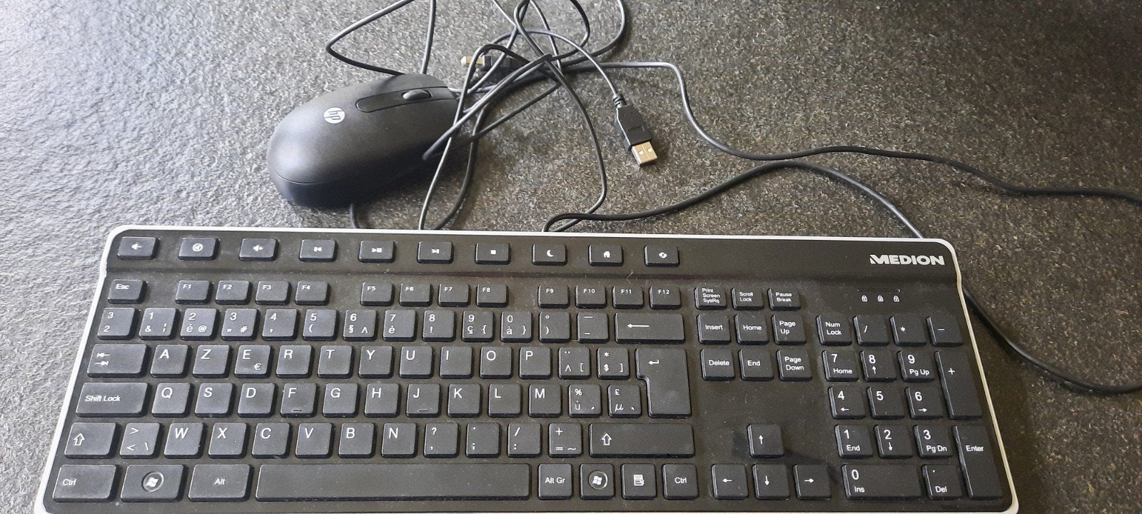 Toetsenbord AZERTY, Gebruikt, Ophalen of Verzenden, Bedraad, Medion