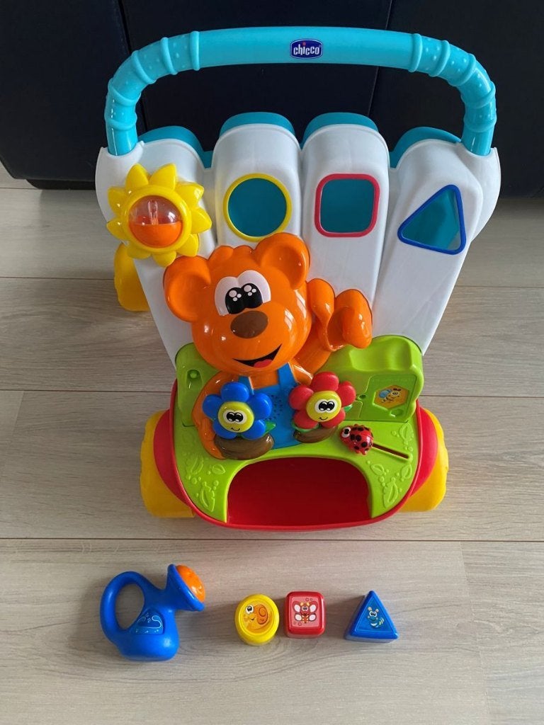 Chicco 2-in-1 Looptrainer Baby Gardener – In prima staat, Enlèvement, Comme neuf, Voiture, À roulettes