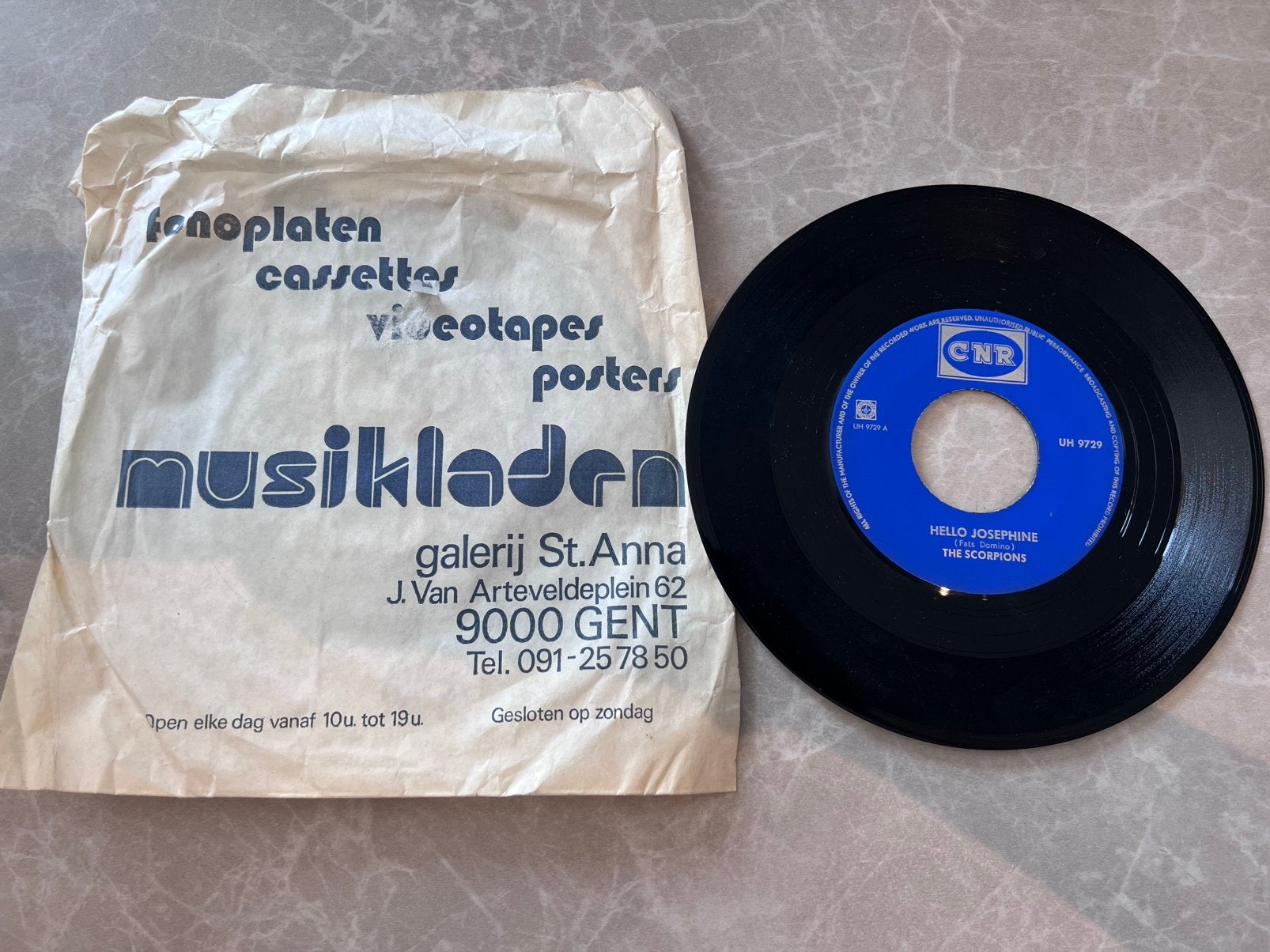 Vinyl 7" 45RPM The Scorpions, Ophalen of Verzenden, Gebruikt, 7 inch