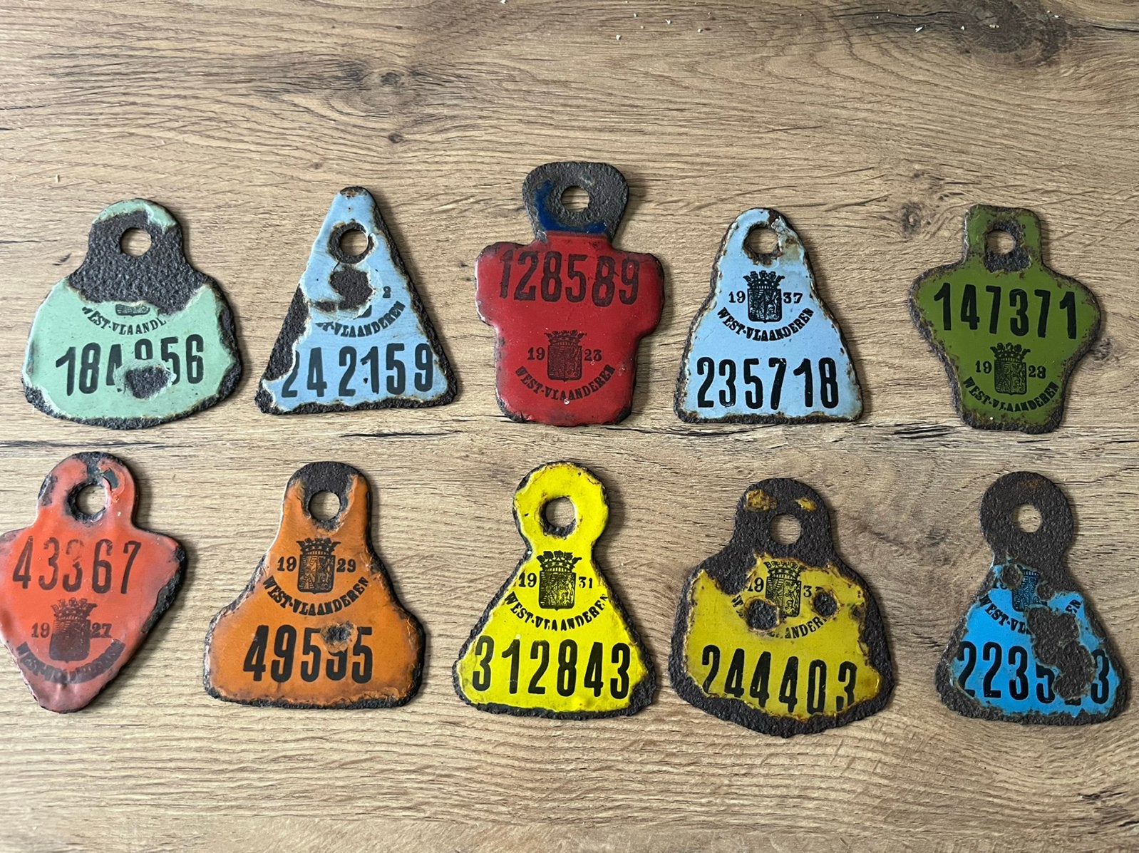 Anciennes plaques de vélo en émail, Collections, Enlèvement ou Envoi