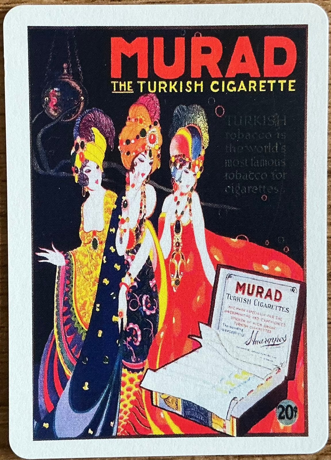 Splk CIGARETTES MURAD, Verzamelen, Ophalen of Verzenden, Zo goed als nieuw, Speelkaart(en)