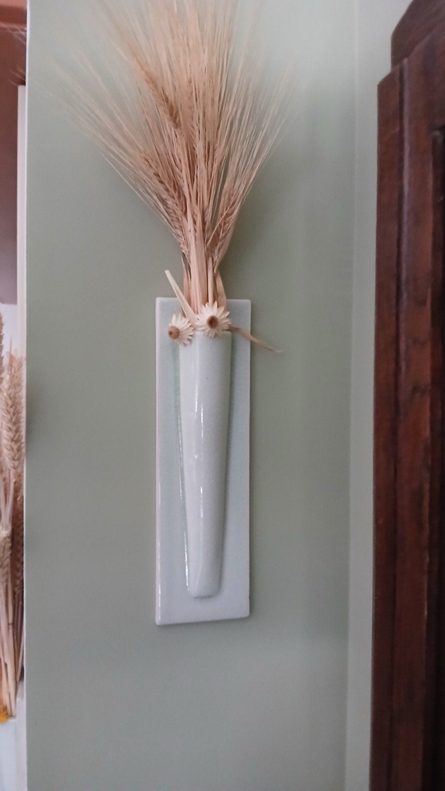 Vase mural en céramique vintage, Maison & Meubles, Enlèvement ou Envoi