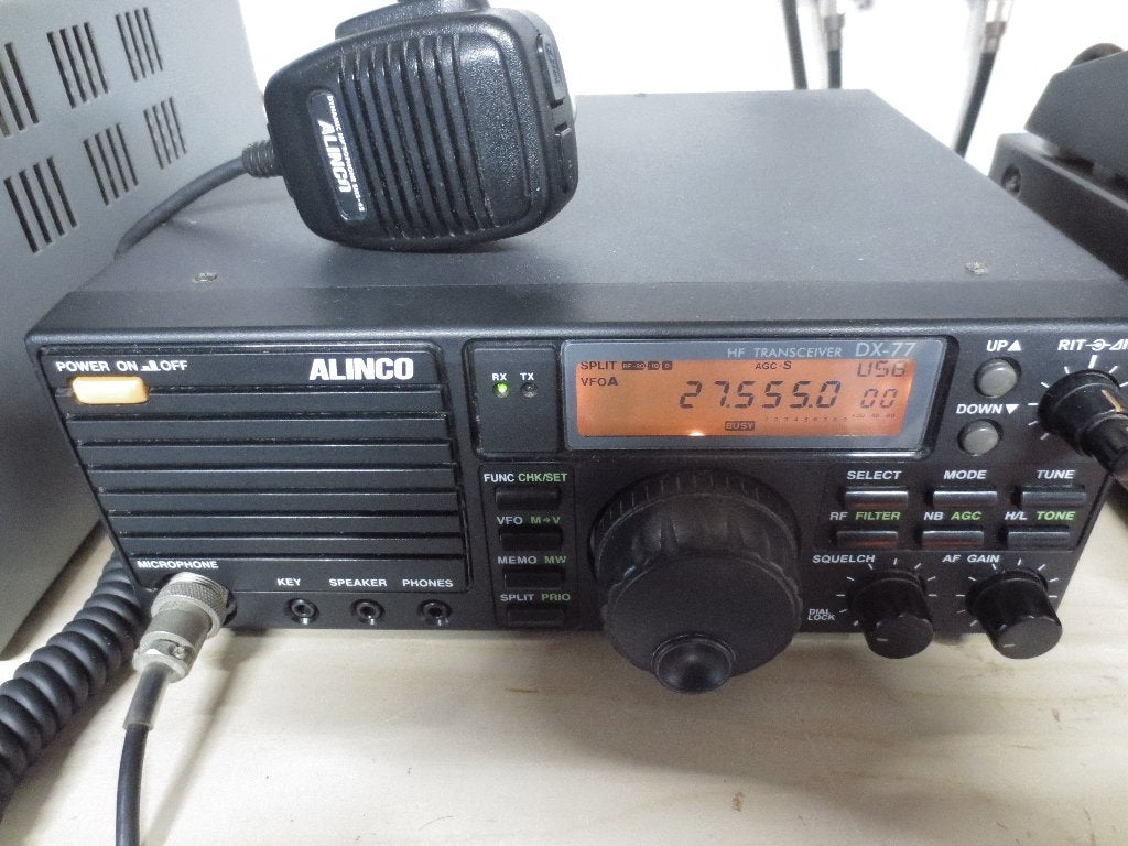 Émetteur-récepteur Alinco dx 77 HF (0-30 MHz), Enlèvement ou Envoi, Comme neuf, Émetteur et Récepteur
