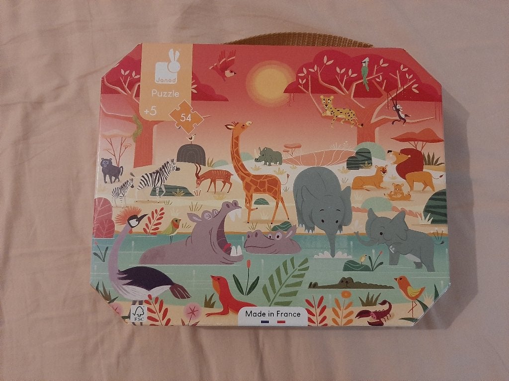 Dierenpuzzel Janod 54 stuks, Kinderen en Baby's, Speelgoed | Kinderpuzzels, Ophalen of Verzenden