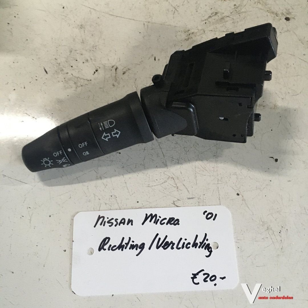 Nissan Micra 2001 1.3 Benzine Richting verlichting schakelaa, -, Utilisé, -, -