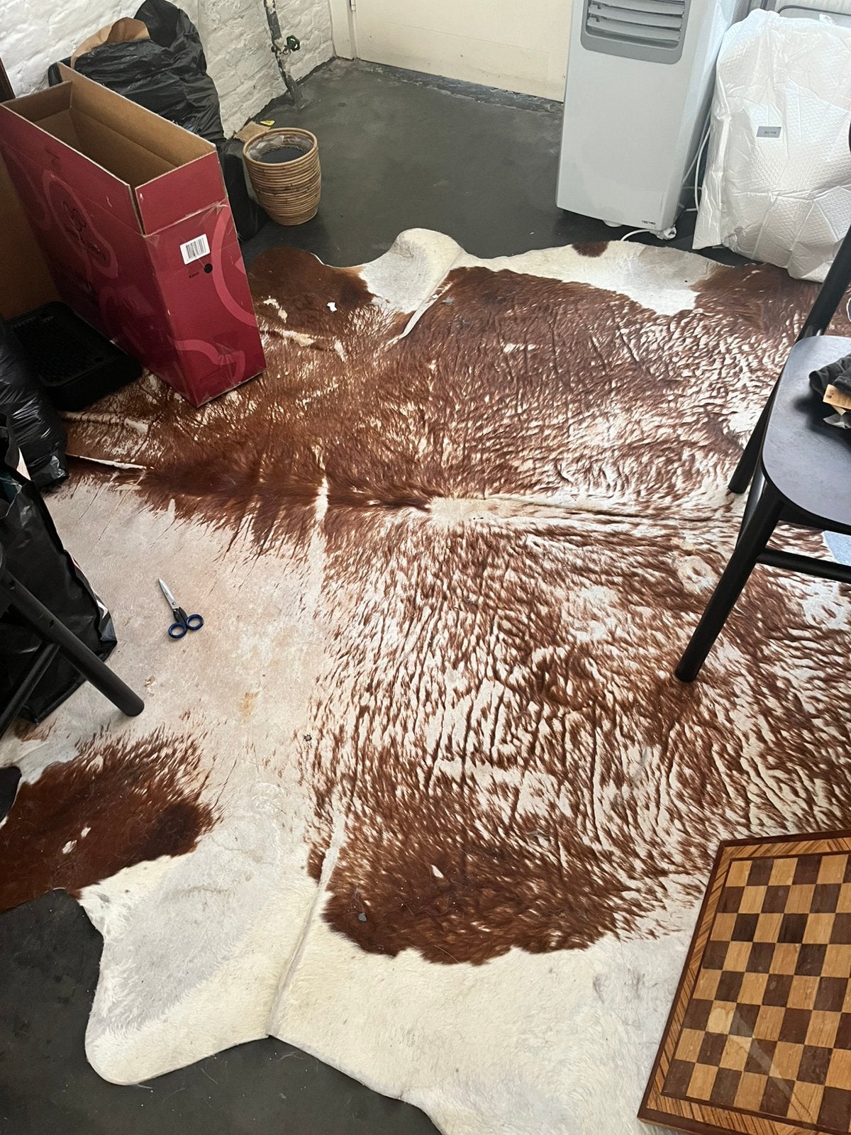 Koeienvel, Huis en Inrichting, Ophalen, Gebruikt, Bruin