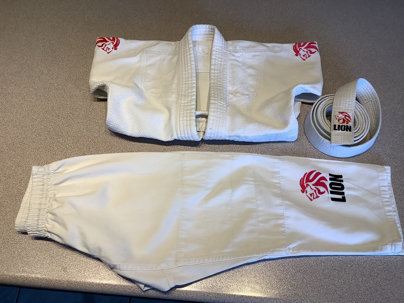 Judopak 130 Lion, Kleding | Dames, Ophalen of Verzenden, Zo goed als nieuw, Wit