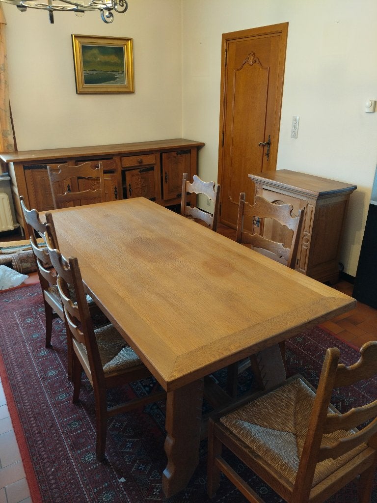 Eetkamerset, Huis en Inrichting, Ophalen, Gebruikt, 4 tot 6 stoelen