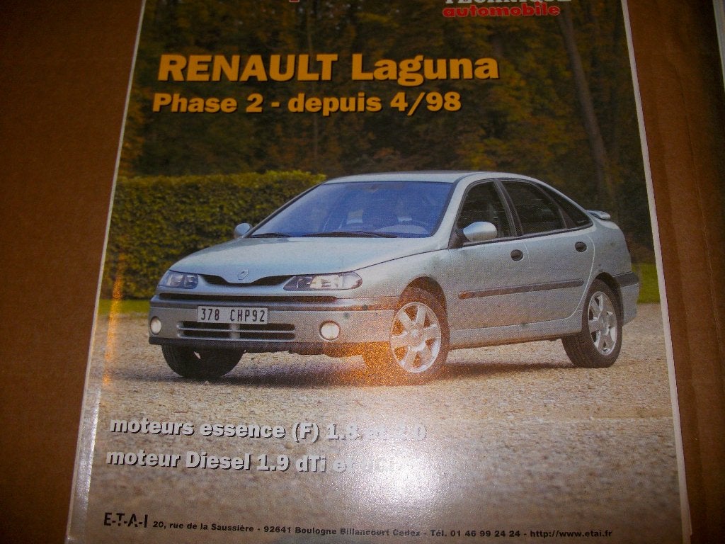 revue technique renault laguna 1998-2000, Enlèvement ou Envoi