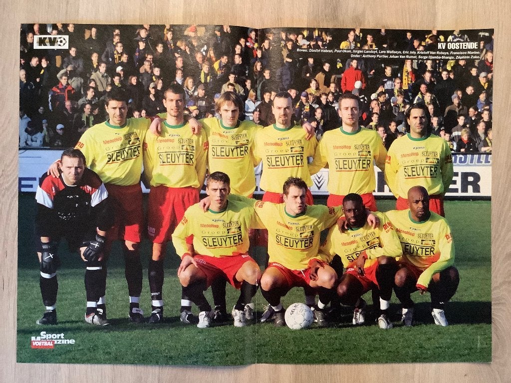 Poster KV Oostende uit 2005, Collections, Articles de Sport & Football, Enlèvement ou Envoi, Comme neuf, Affiche, Image ou Autocollant