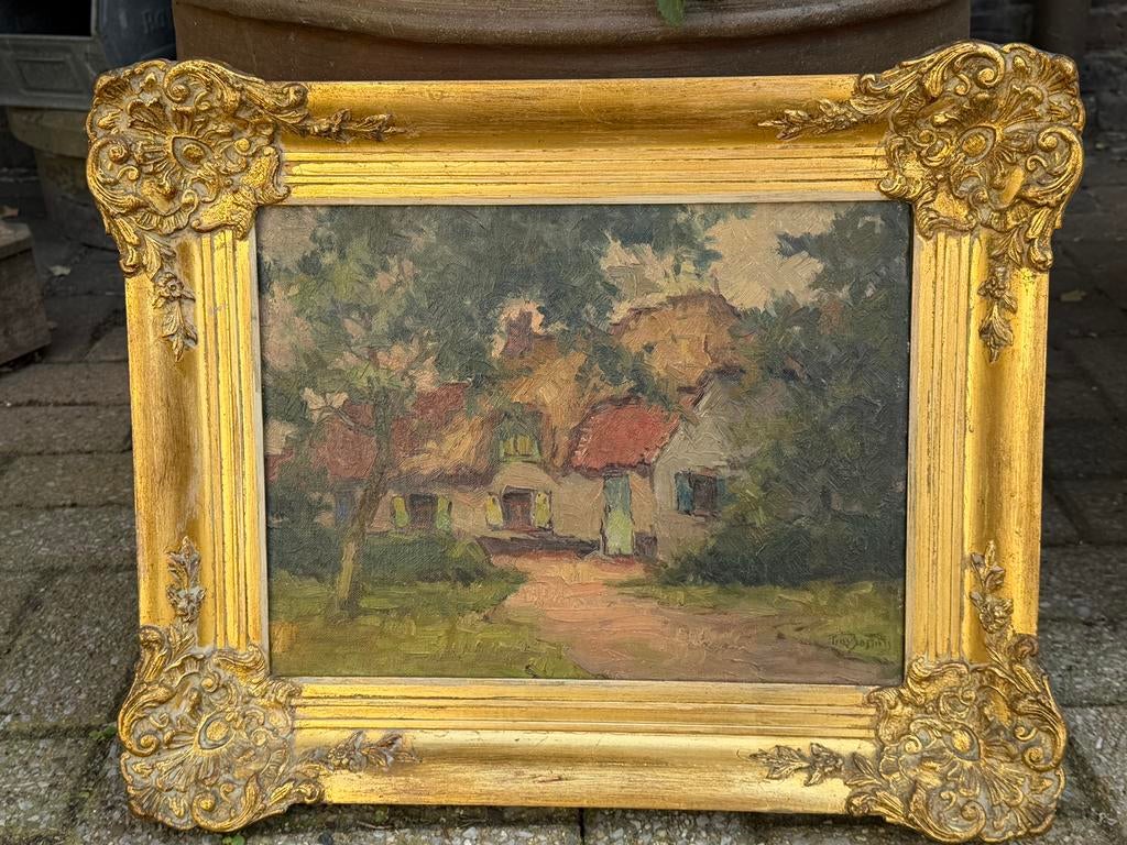 Schilderij Pros Bosteels, Antiek en Kunst, Kunst | Schilderijen | Klassiek, Ophalen