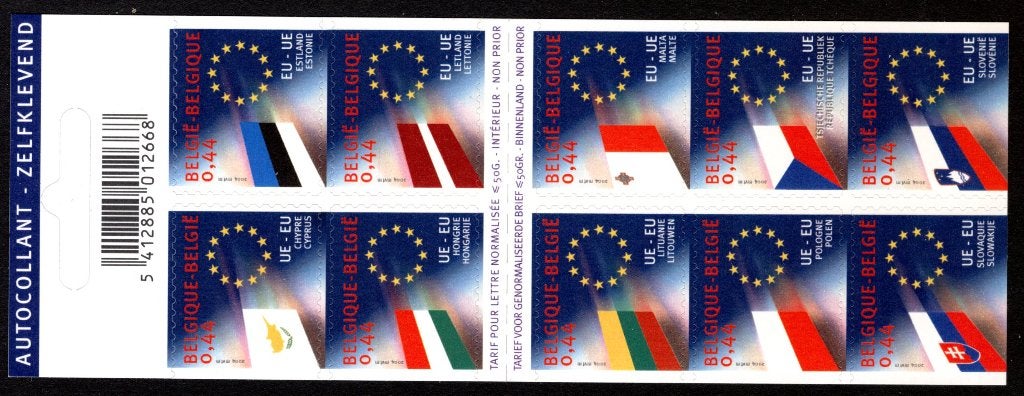 B44 MNH** 2004 - Europe. Drapeaux des 10 nouveaux pays, Neuf, Envoi, Non oblitéré, Europe
