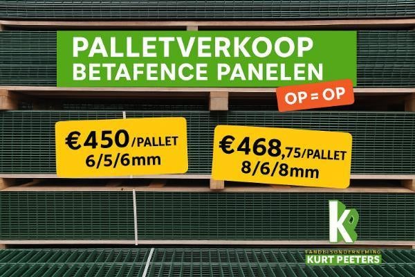 Palletverkoop dubbelstaaf draadpanelen - stuntprijzen, Enlèvement, Neuf