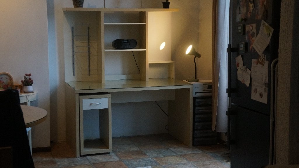 IKEA vintage bureau van hoge kwaliteit, Ophalen, Zo goed als nieuw, Beige
