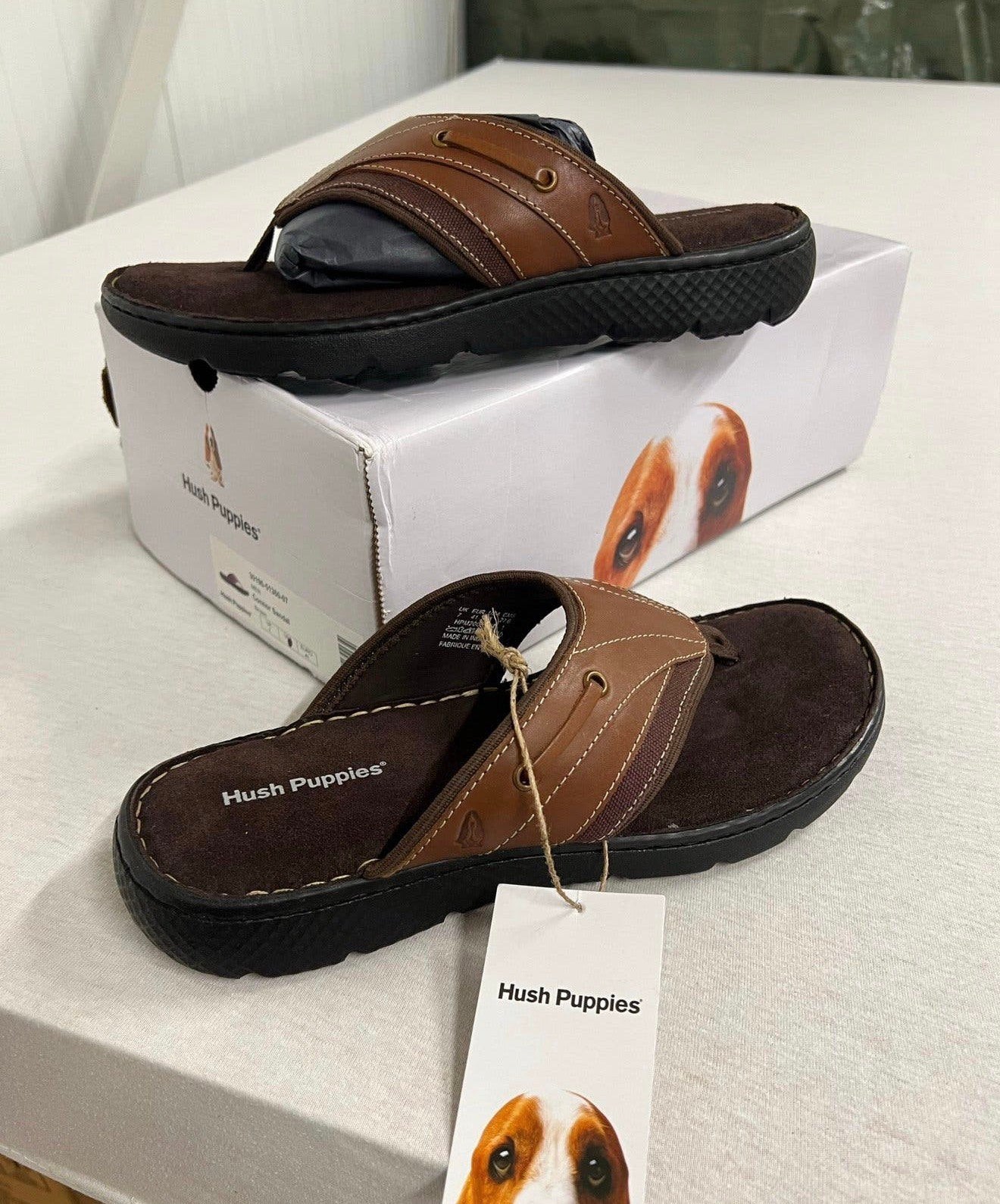 Hush Puppies Connor Heren Lederen NIEUW bruine sandalen 41, Kleding | Heren, Sandalen, Bruin, Nieuw, Ophalen of Verzenden