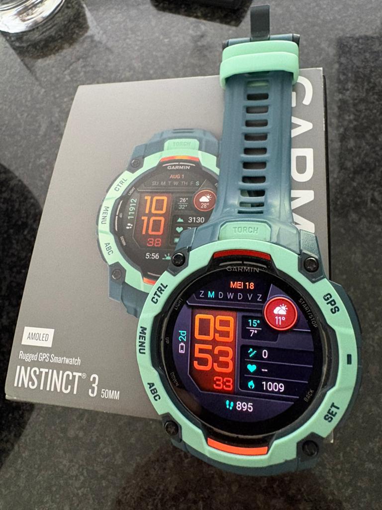 Garmin Instinct 3 50mm – sporthorloge / smartwatch, Enlèvement, GPS, Comme neuf