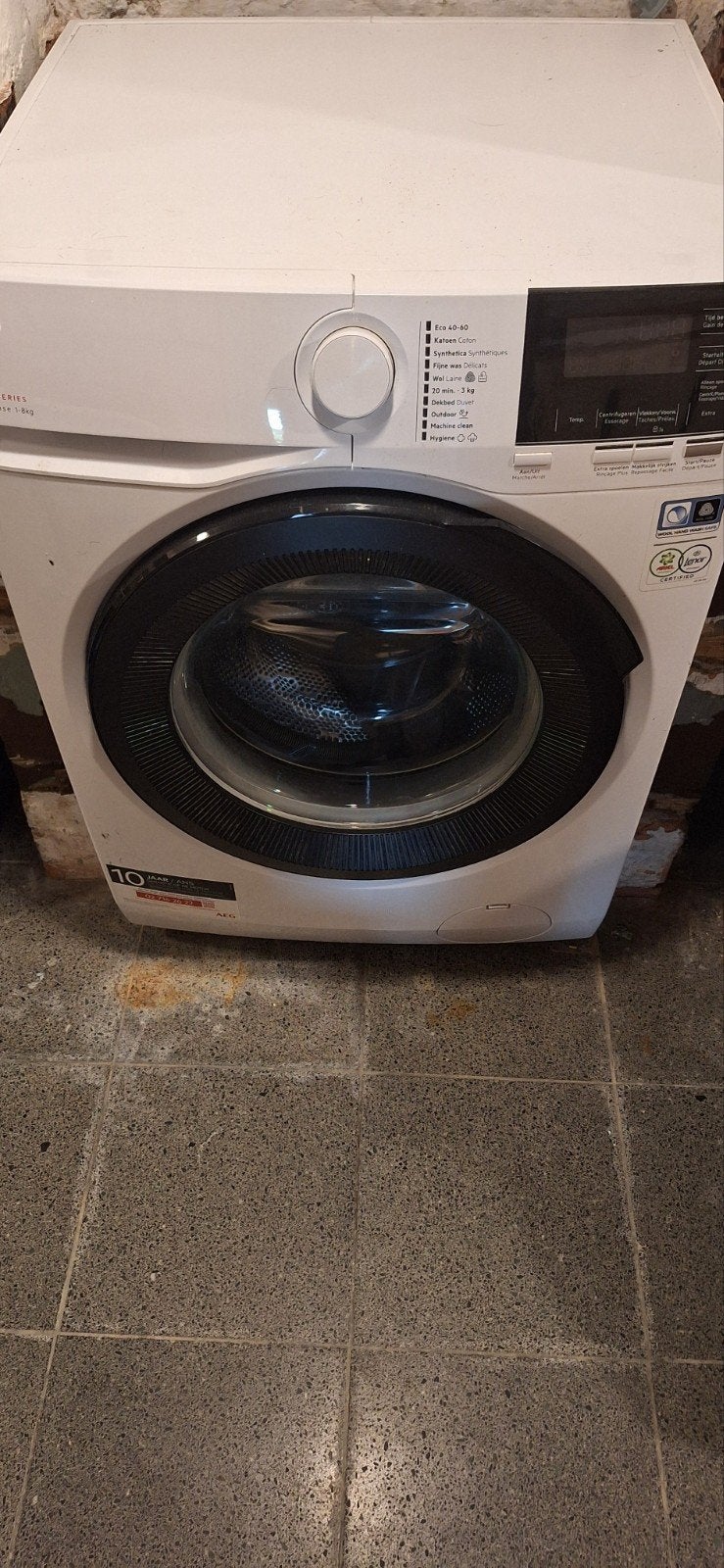 Wasmachine AEG, Ophalen