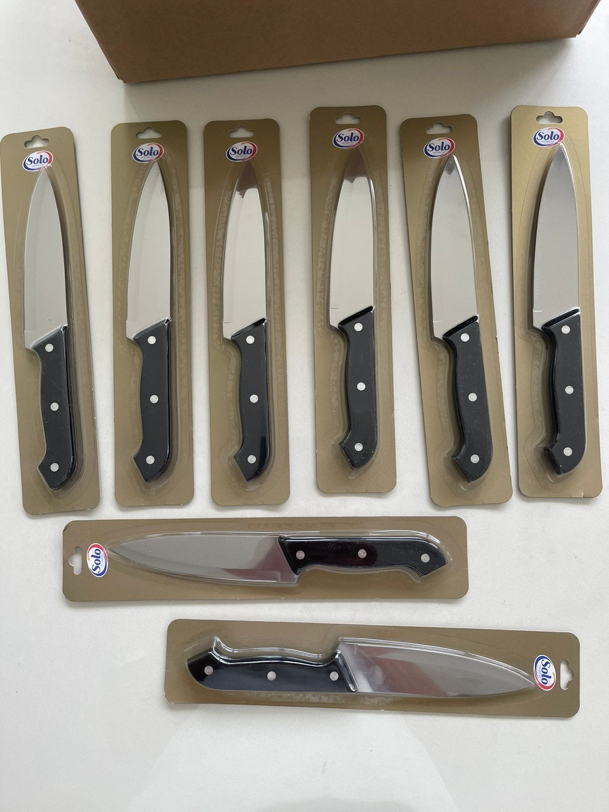 8  RVS Chefmessen (27 cm) – Splinternieuw in verpakking!, Huis en Inrichting, Keuken | Bestek, Ophalen of Verzenden, Nieuw, Messenset