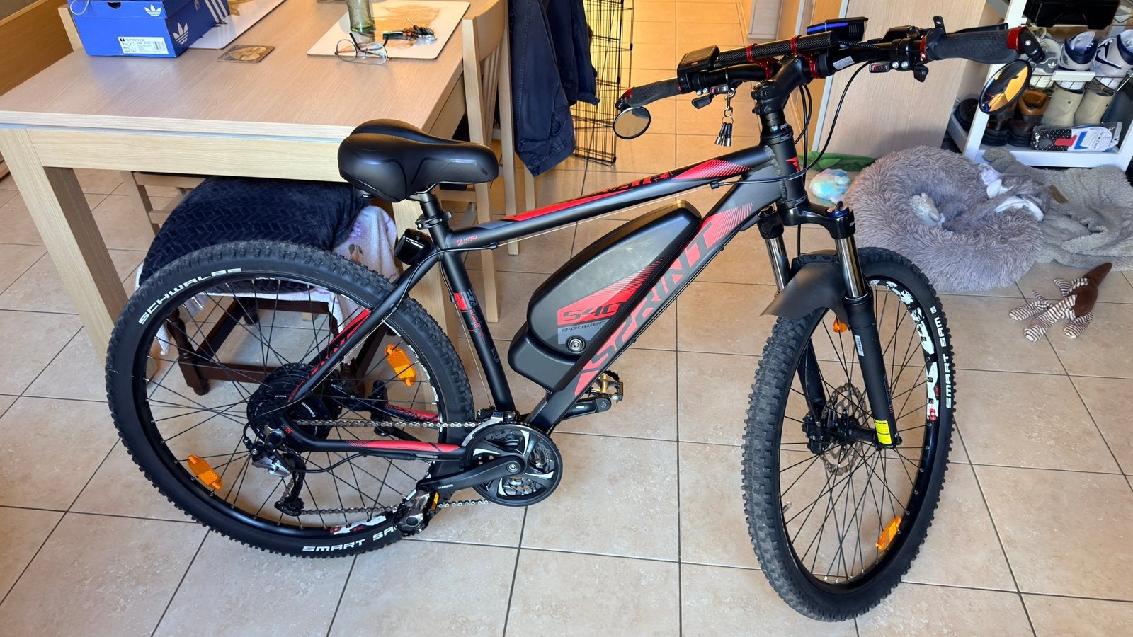 Mountain bike elektrisch, Fietsen en Brommers, Zo goed als nieuw, Ophalen, 26 inch of meer, Handrem