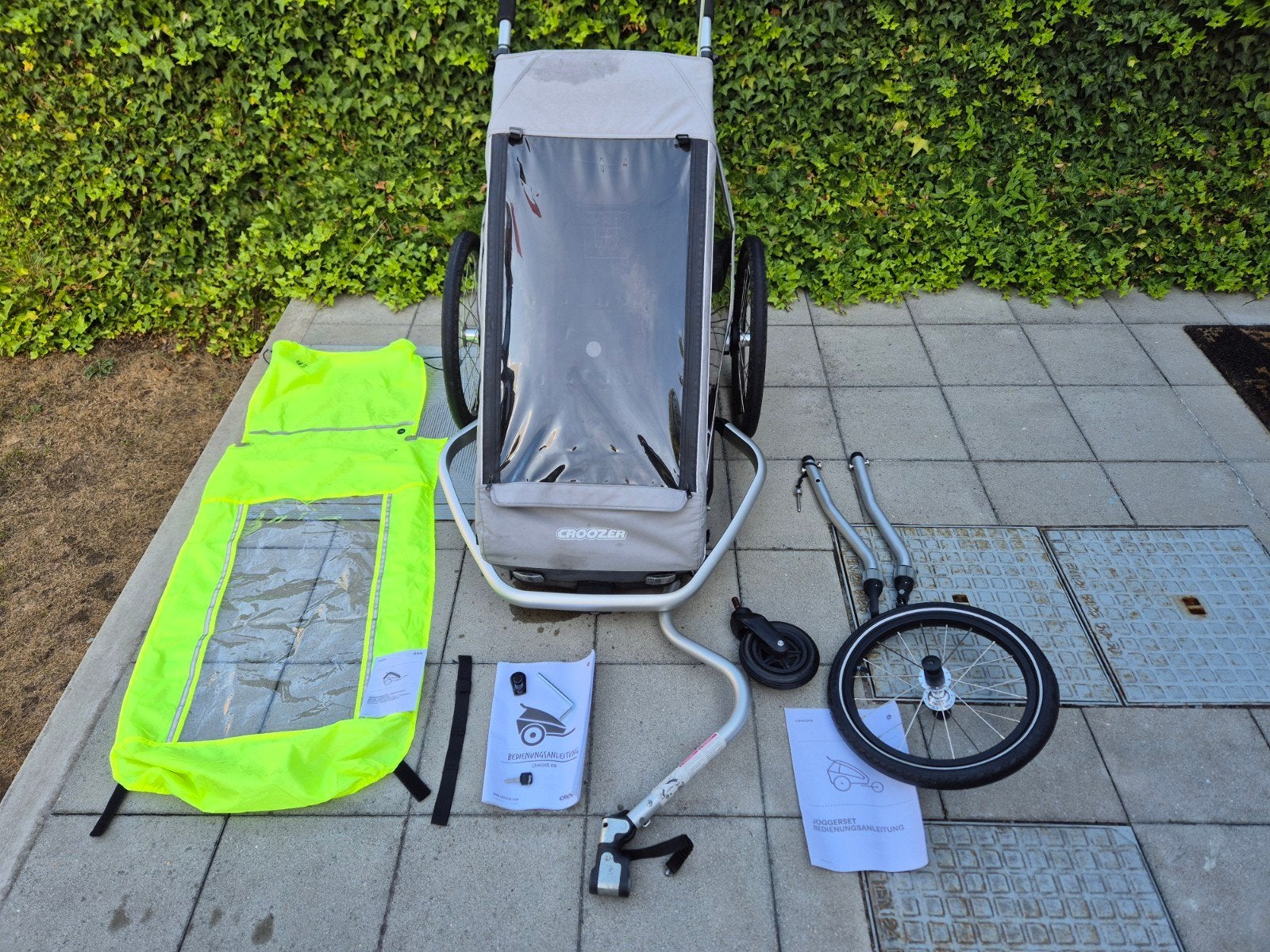 Fietskar Croozer - 1 kind, Ophalen, Gebruikt, Vering, Croozer