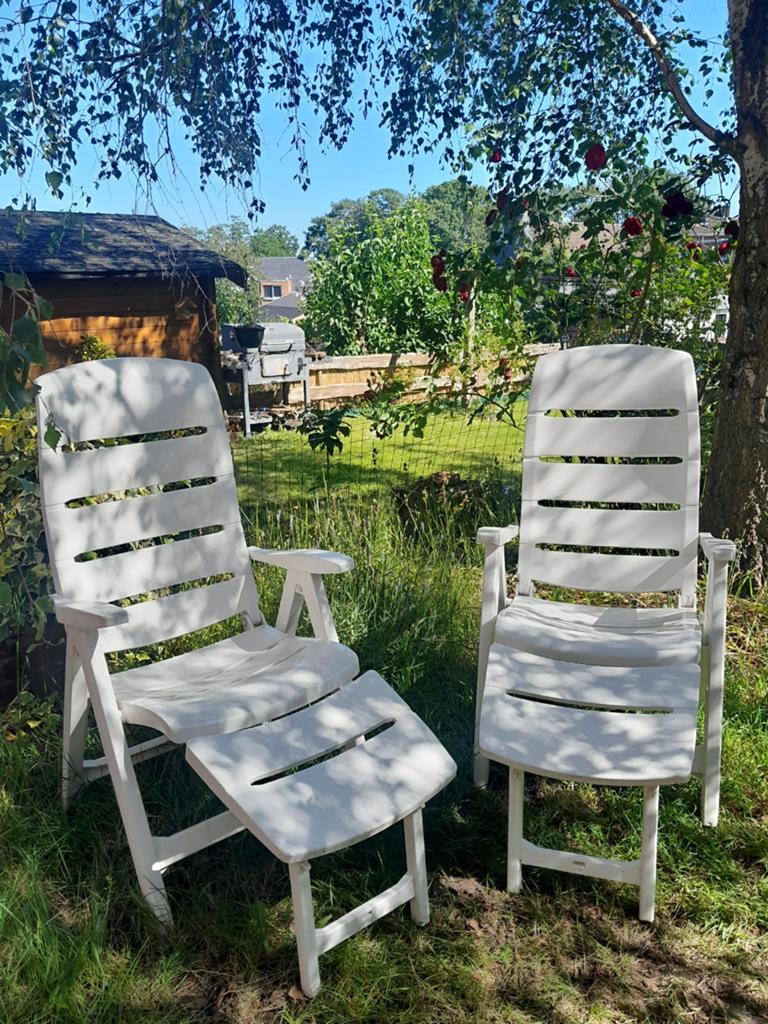 2 chaises de jardin à Liège., Enlèvement
