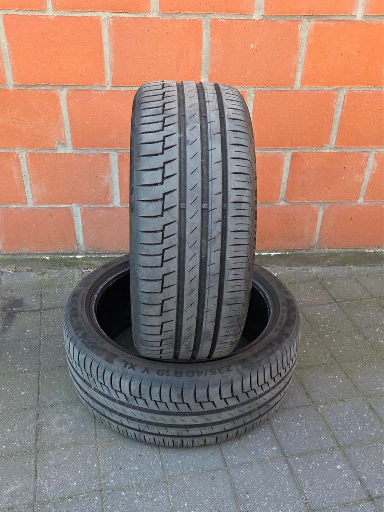 Zomerbanden 235/40 R19 Continental PremiumContact 6, Auto-onderdelen, Banden en Velgen, Gebruikt, 235 mm, Band(en), Personenwagen