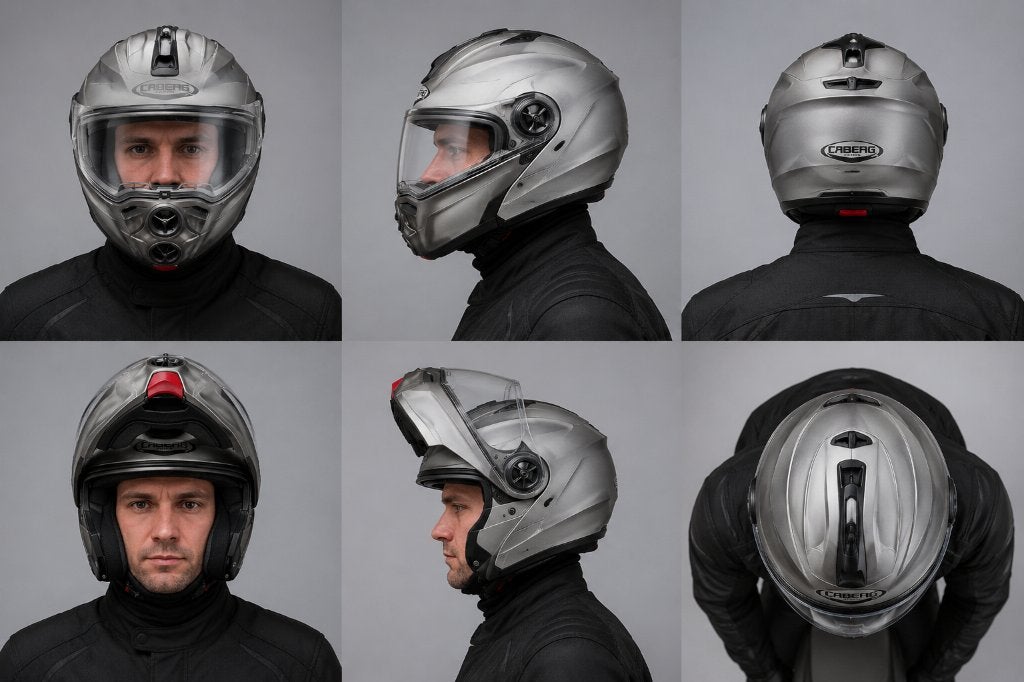 Motorhelm CABERG (large), Motoren, Kleding | Motorhelmen, Ophalen, Systeemhelm, L, Caberg