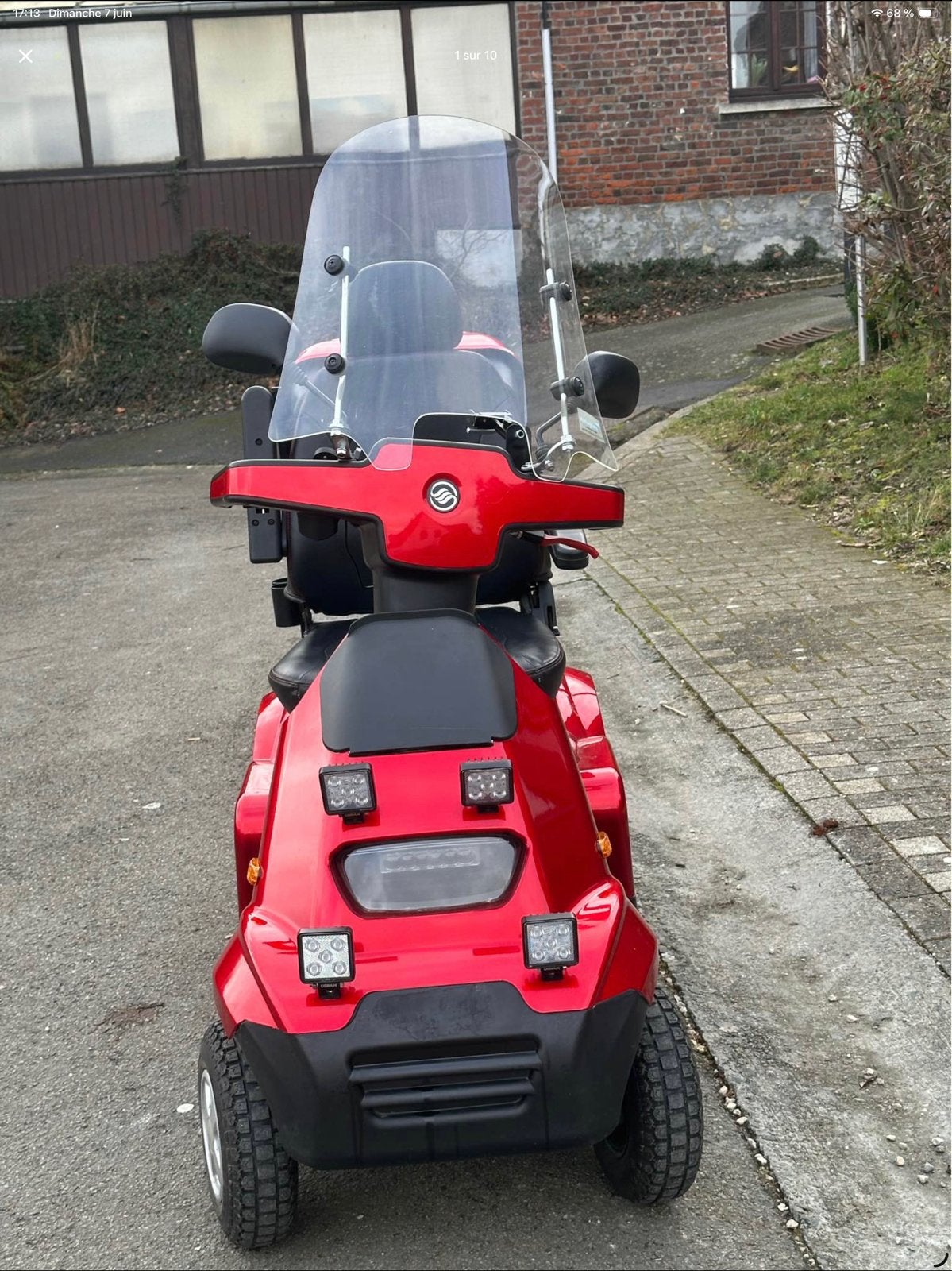 À VENDRE – Scooter PMR Afikim Breeze S4 Rouge, Afikim, 16 km/h ou plus, Enlèvement, Utilisé