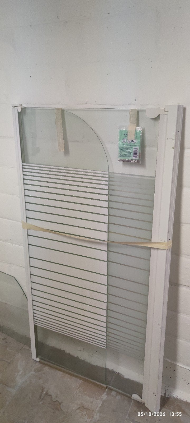 badscherm of douchewand voor op het bad, Huis en Inrichting, Ophalen, Wit