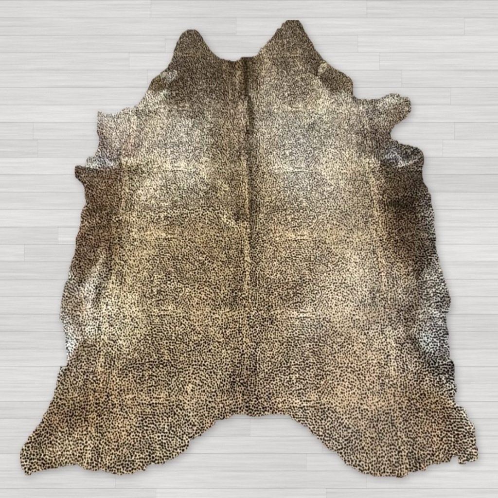 Koeienhuid baby cheetahprint beige 190x160cm | Lederstore, Beige, Wandkleed, Nieuw, Ophalen of Verzenden