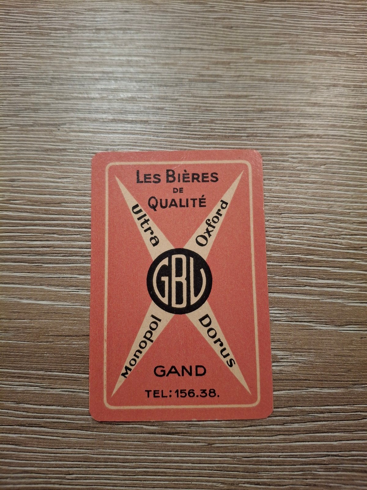 Oude speelkaart gbl ultra gand, Verzamelen, Ophalen of Verzenden