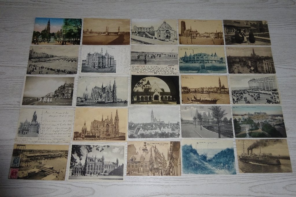 Lot 200 postkaarten mix België 200 cartes postales Belgique, Ophalen of Verzenden