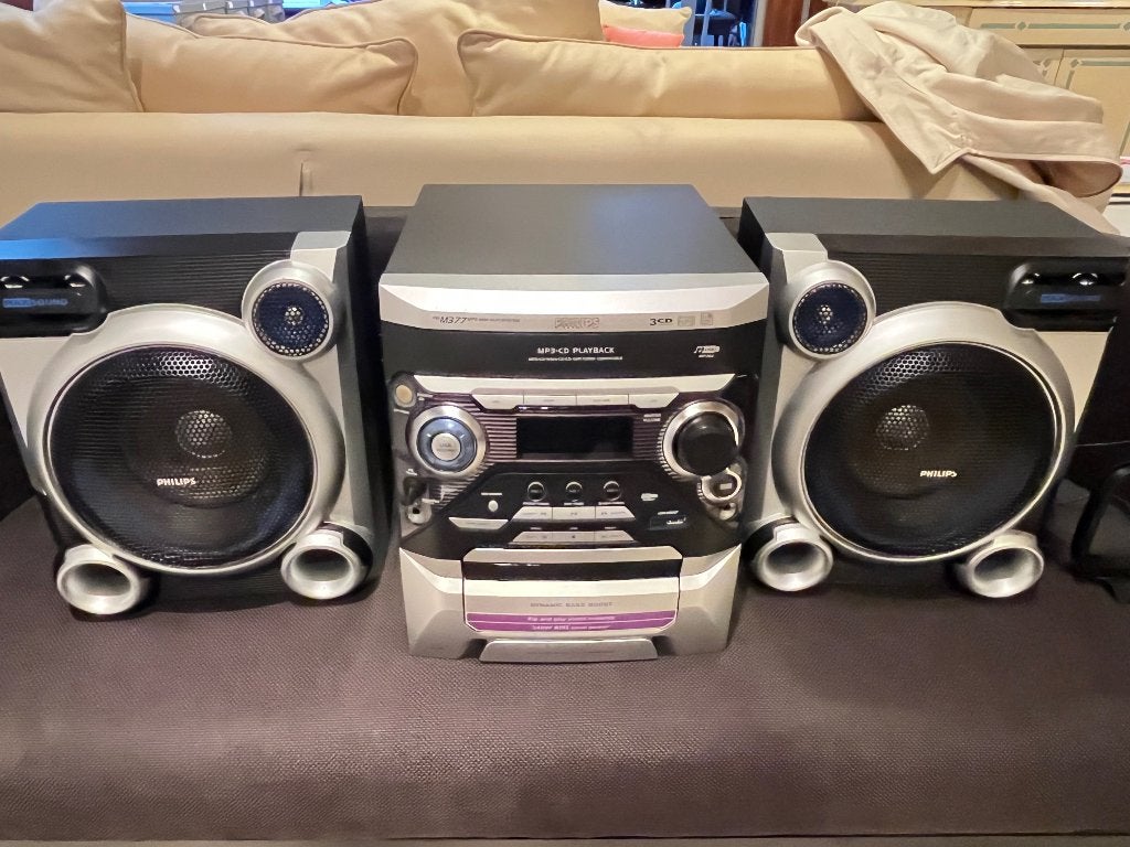 Philips FWM377/12 MP3 HiFi-minisysteem – 240W – complete set, Ophalen, Gebruikt, Philips, Wisselaar