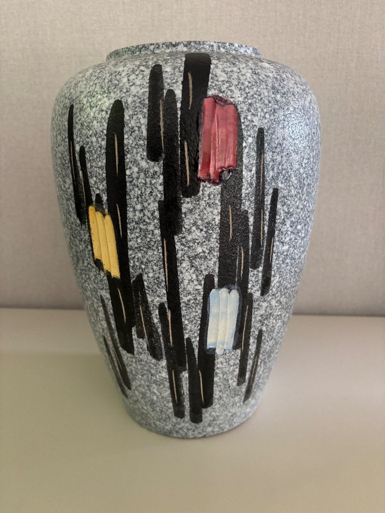 Mooie grote vintage ‘ 60 vaas, Foreign., Antiquités & Art, Pierre/céramique, Vase, 30 cm, Enlèvement ou Envoi
