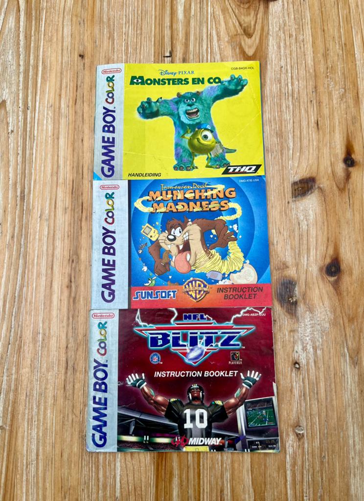 Gameboy color handleidingen, Games en Spelcomputers, Games | Nintendo Game Boy, Ophalen of Verzenden, Gebruikt