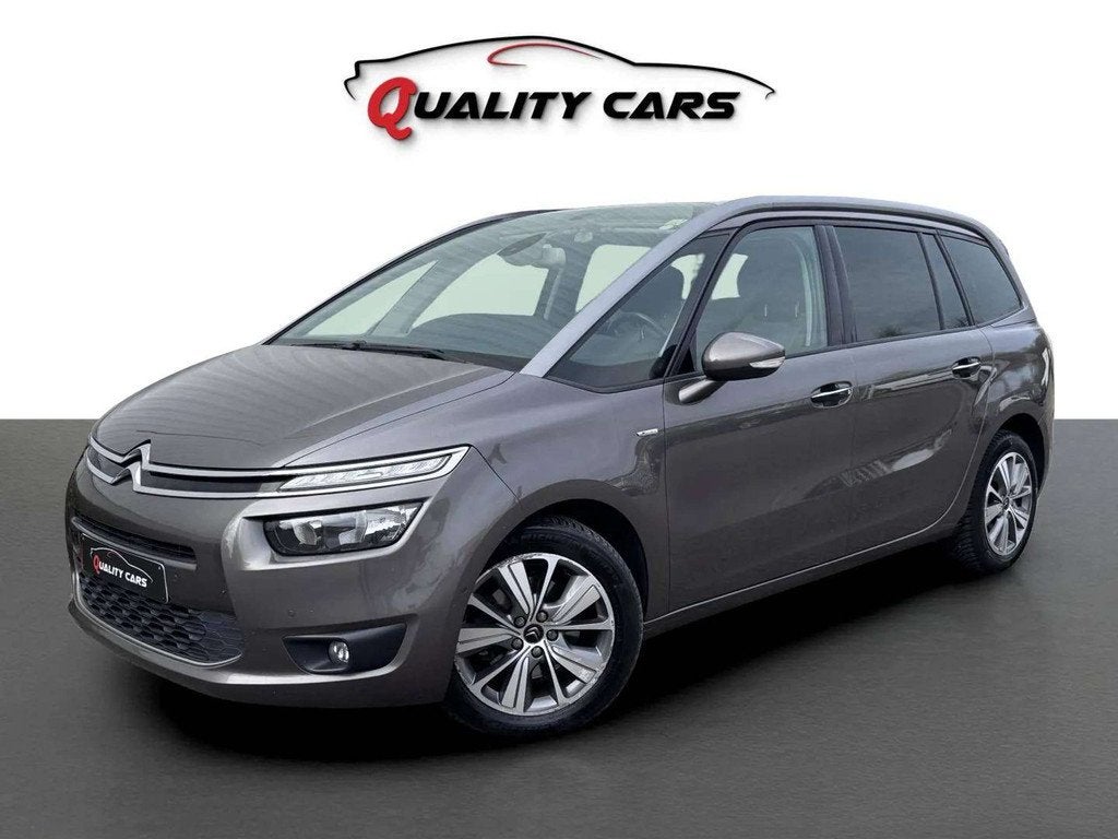 Citroën Grand C4 Picasso 2.0 HDI Exclusive| 150PK | CarPlay, Auto's, Citroën, Gebruikt, 4 cilinders, Bruin, C4 (Grand) Picasso
