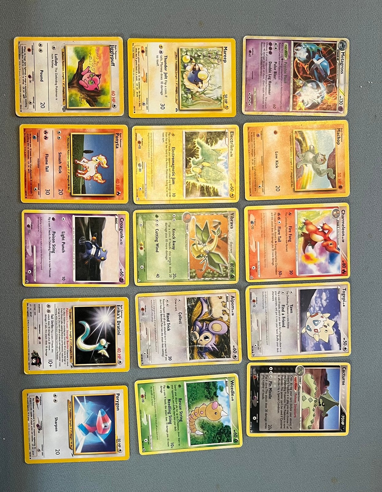 Pokémon Kaarten Collectie - 15 Diverse Kaarten apart/samen, Verzenden, Zo goed als nieuw