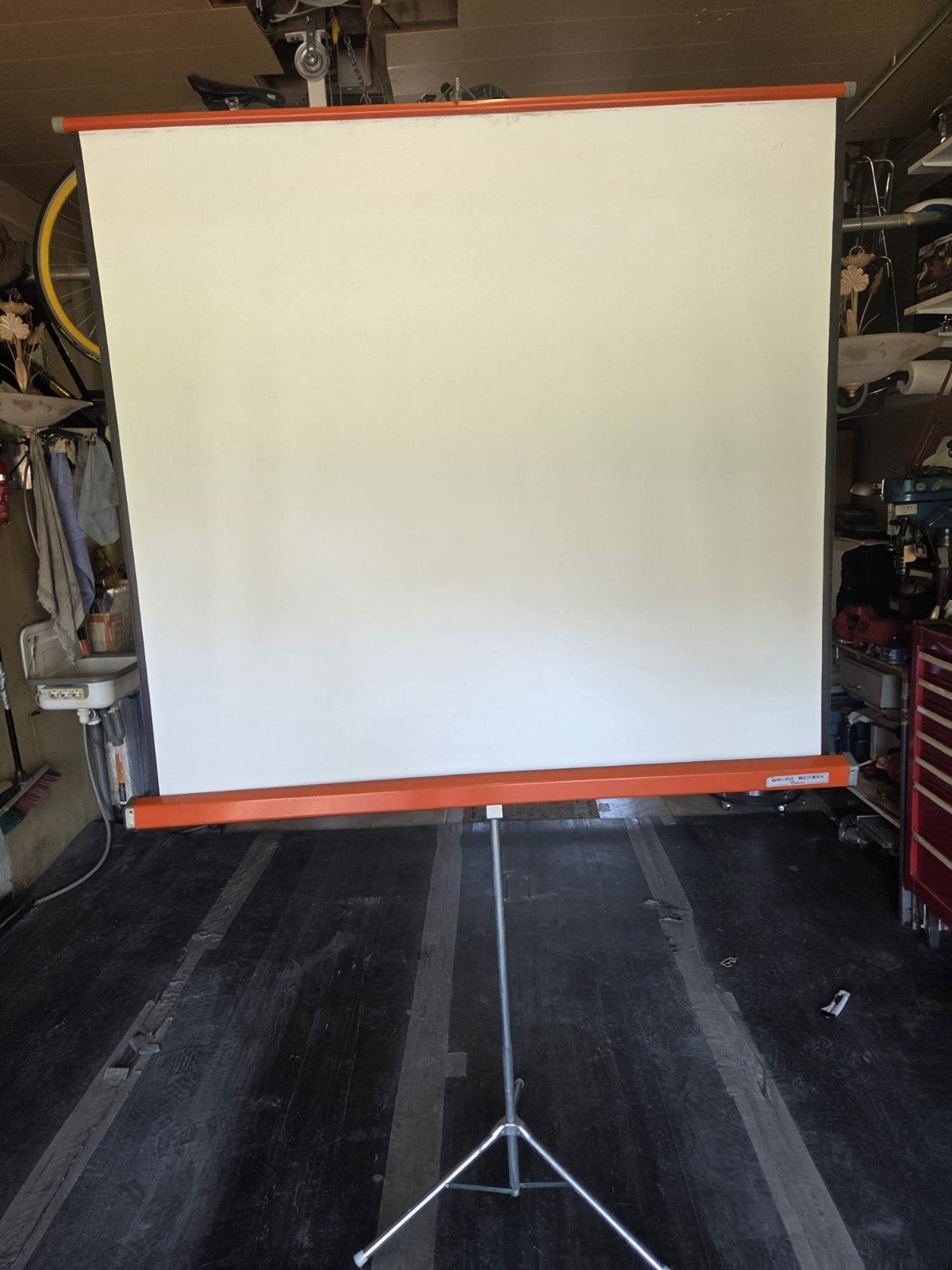 projector scherm, Ophalen
