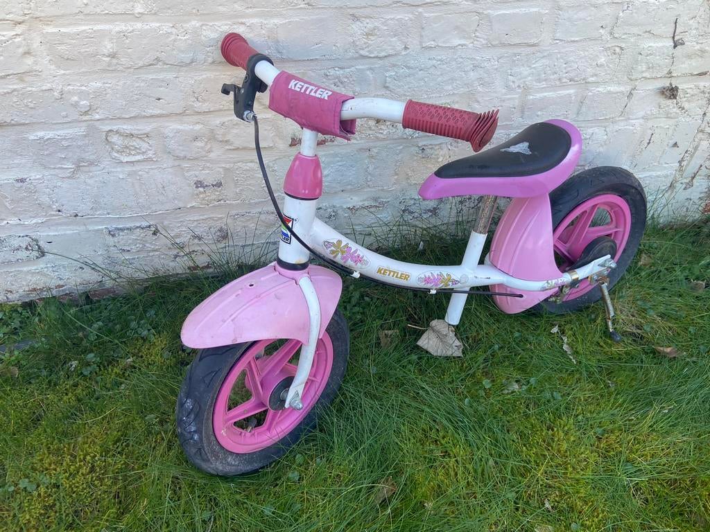 Loopfiets meisjes roze Kettler, Kinderen en Baby's, Speelgoed | Buiten | Voertuigen en Loopfietsen, Ophalen, Gebruikt, Loopfiets
