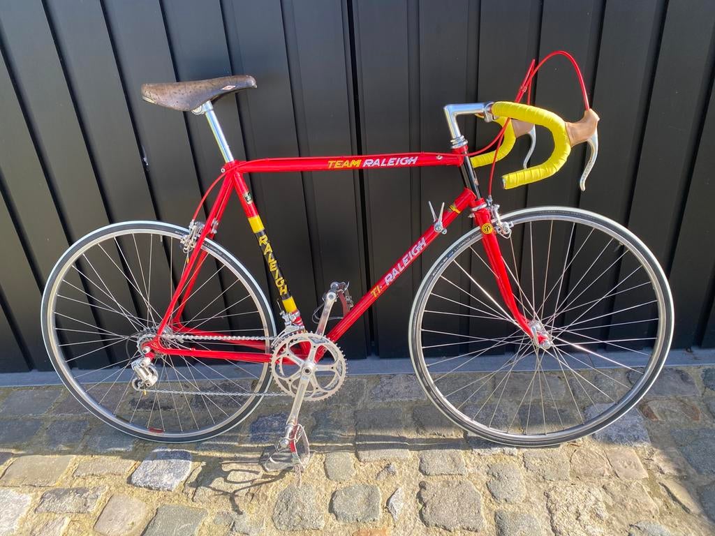 Retro koersfiets Raleigh maat 56, Fietsen en Brommers, Ophalen