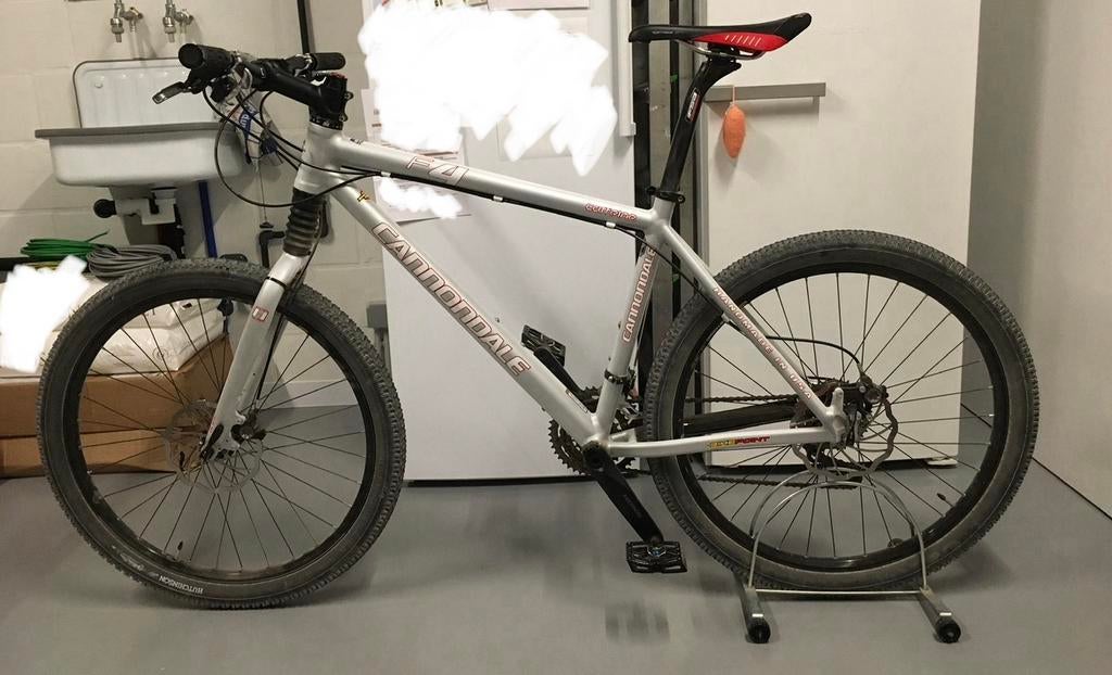 Cannondale mountainbike (moet weg), Fietsen en Brommers, Gebruikt, Hardtail, Heren, Schijfrem