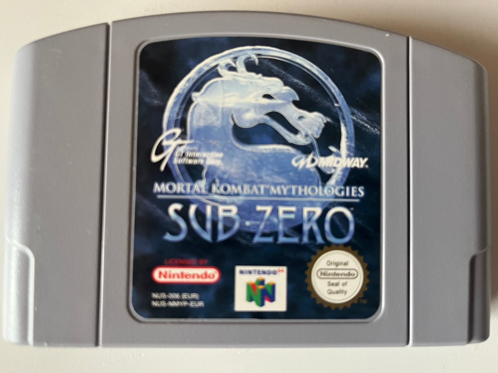 Sub Zero Mortal Kombat pour Nintendo 64, Consoles de jeu & Jeux vidéo, Enlèvement, Comme neuf
