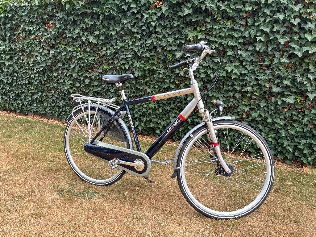 Herenfiets in goede staat!, Gebruikt, Versnellingen, Trommelrem, Ophalen