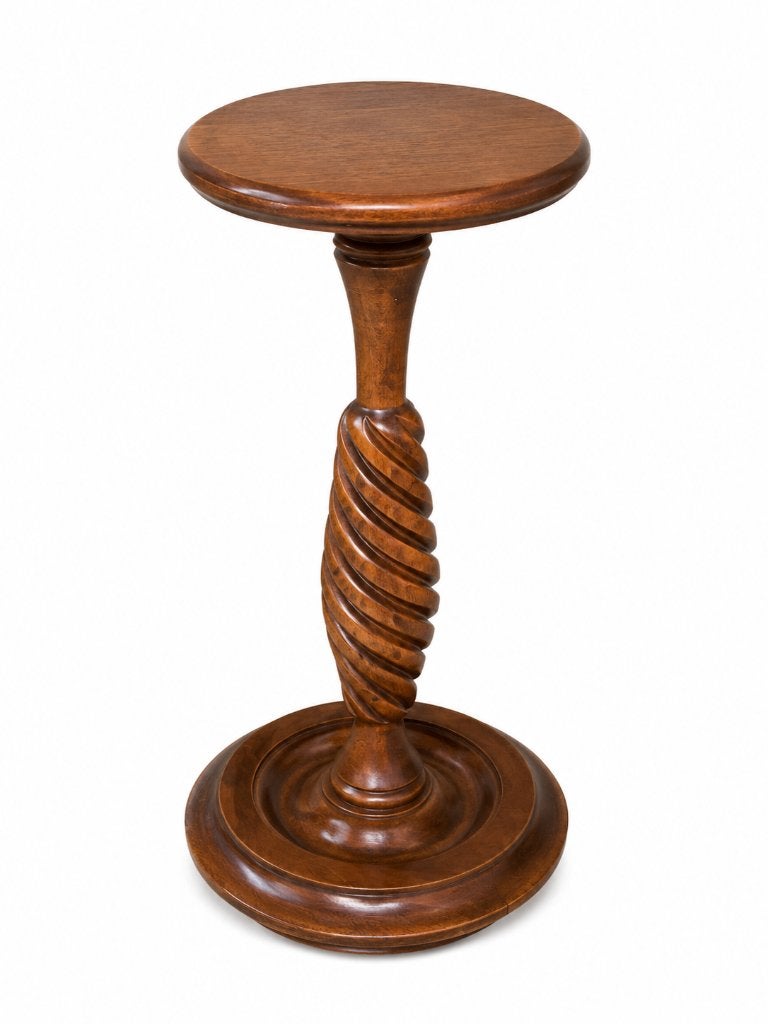 Vintage houten plantentafel / bijzettafel Barley Twist, Antiek en Kunst, Curiosa en Brocante, Ophalen