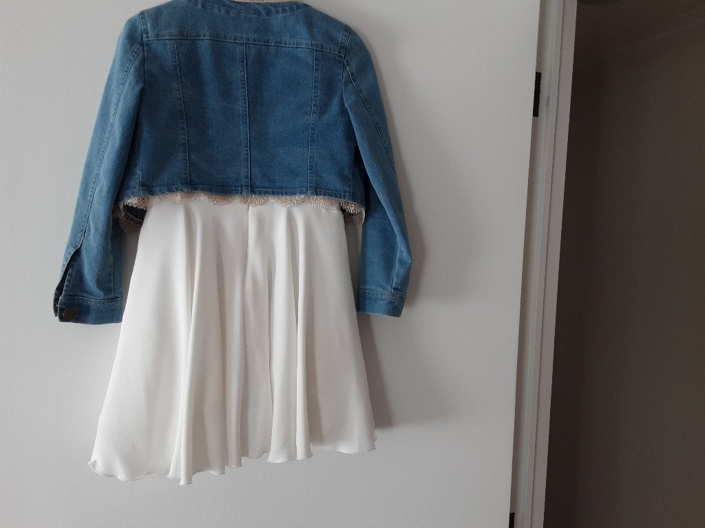 Communiekleedje, Enfants & Bébés, Vêtements enfant | Taille 128, Enlèvement, Comme neuf, Fille