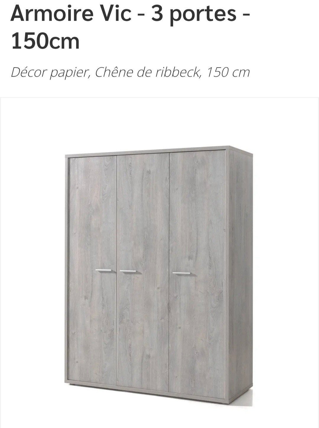 garde-robe vic 150cm, Enlèvement, Comme neuf
